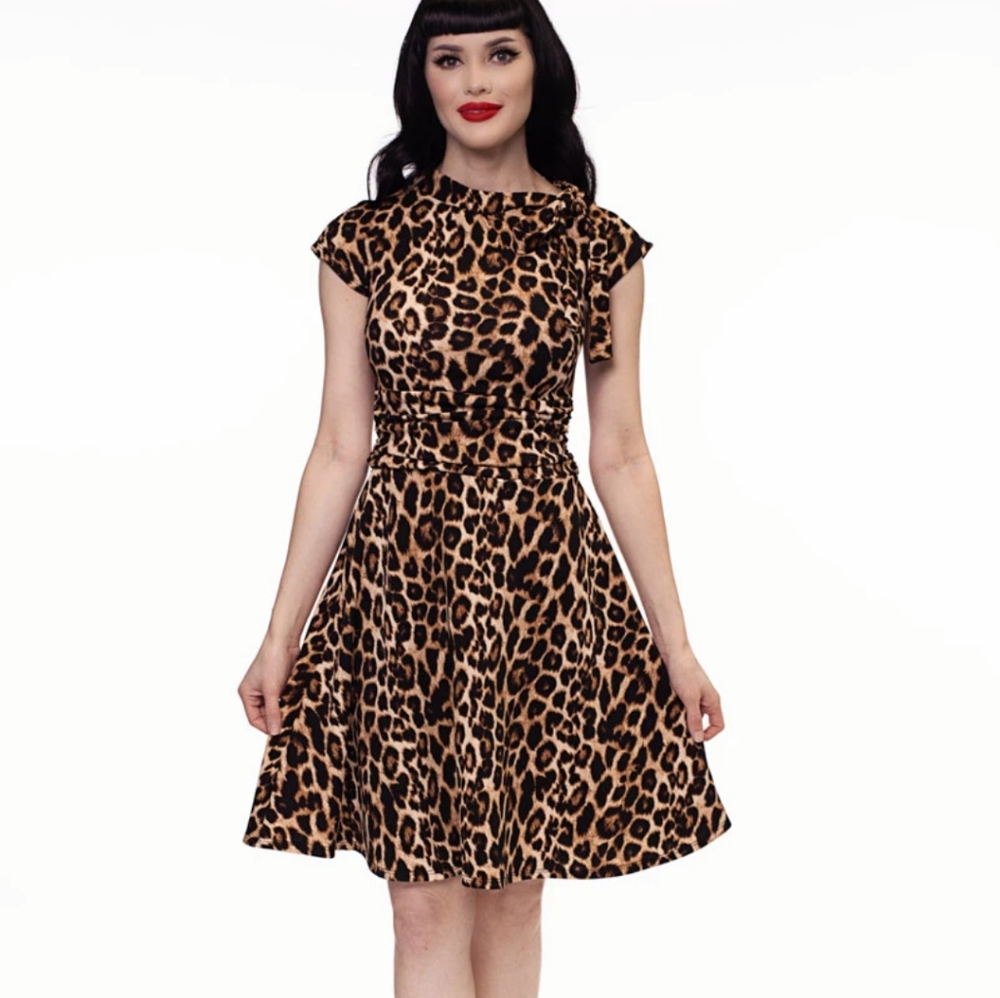 Leopard print dress
